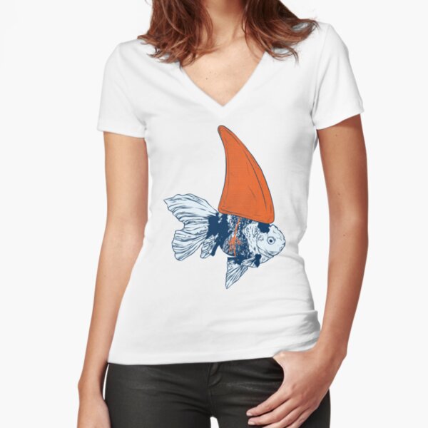 Big fish in a small pond Fitted V-Neck T-Shirt