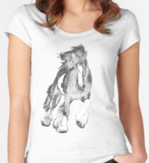 Thundering Hooves T Women's Fitted Scoop T-Shirt