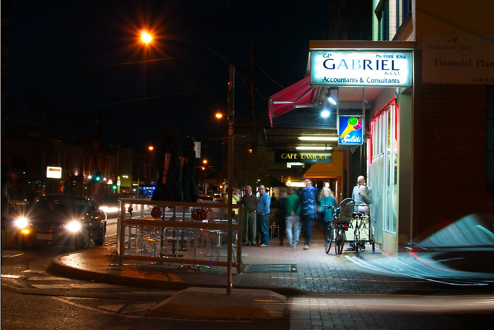 "Images of Brunswick 12 Gello Bar, Lygon St" by Sharon McDowall