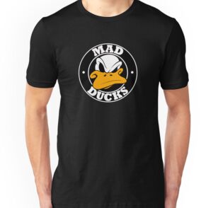 quot mad ducks logo quot stickers by hal furness redbubble quot mad ducks logo quot stickers by hal furness redbubble