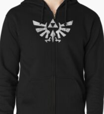 Zelda Triforce Symbol Zipped Hoodie