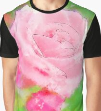 Pink Roses in Anzures 2 Serene Graphic T-Shirt