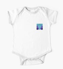 Body de manga corta para bebé un poco como seapunk becuz azul