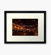 Holiday Streetscape Framed Print