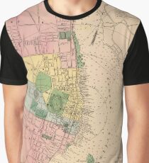 Vintage Map of Halifax Nova Scotia (1878) Graphic T-Shirt