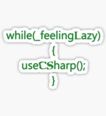 Feeling lazy Sticker