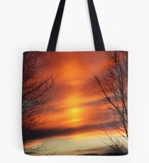 Winter Sunset Tote Bag