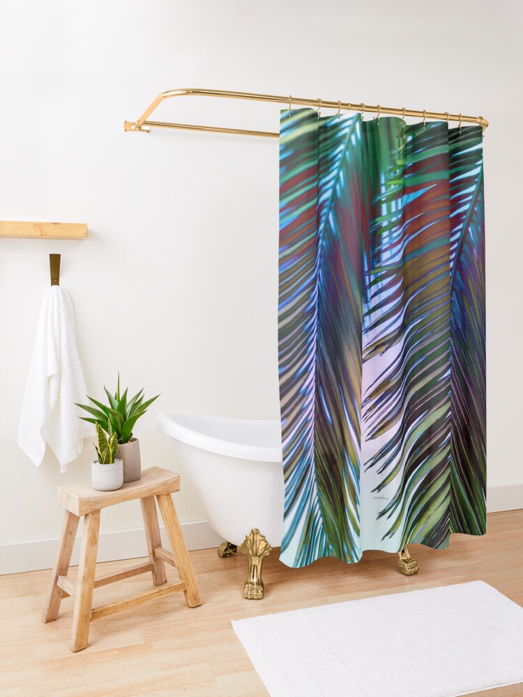 Alternate view of Western Sunset Shower Curtain