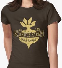 Schrute Farms B&B (no circles) Women's Fitted T-Shirt