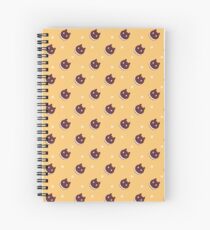 Cookie Cat Pattern (Orange) Spiral Notebook
