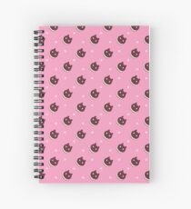 Cookie Cat Pattern (Pink) Spiral Notebook