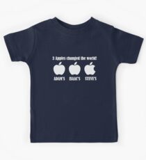 3 Apples Changed The World - Tribute - Steven/Steve Jobs R.I.P Kinder T-Shirt