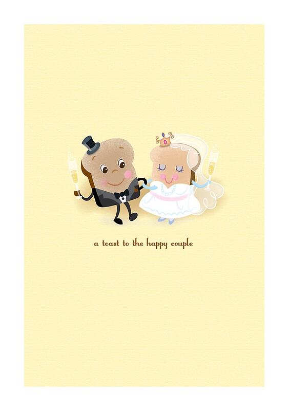 a-toast-to-the-happy-couple-greeting-cards-by-jillhowarth-redbubble