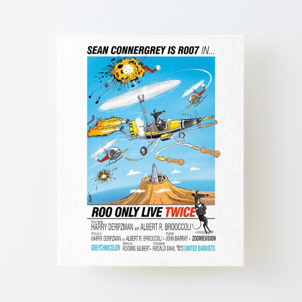 Roo only live twice Canvas Mounted Print