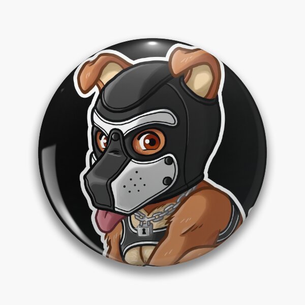 PLAYFUL PUPPY - WHITE MASK - BEARZOO SERIES Pin