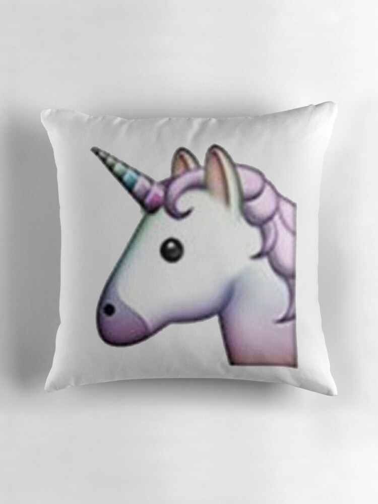 unicorn emoji cushion