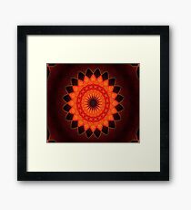 Kaleidoscope of Red Framed Print