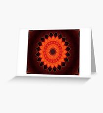 Kaleidoscope of Red Greeting Card