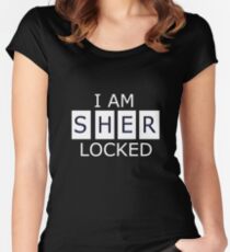 I AM SHER - LOCKED Women's Fitted Scoop T-Shirt