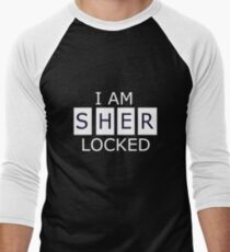 I AM SHER - LOCKED Men's Baseball ¾ T-Shirt