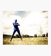 A Day in Blue Zentai lomo 02 Photographic Print