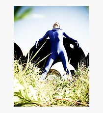 A Day in Blue Zentai lomo 03 Photographic Print
