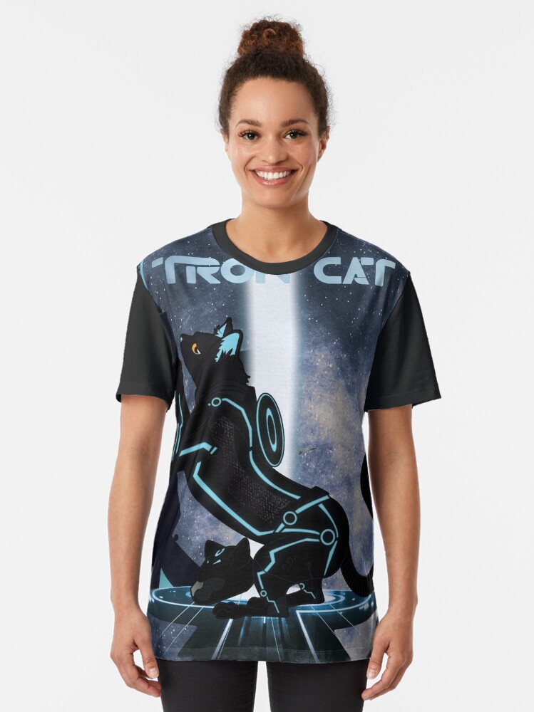 tron cat t shirt