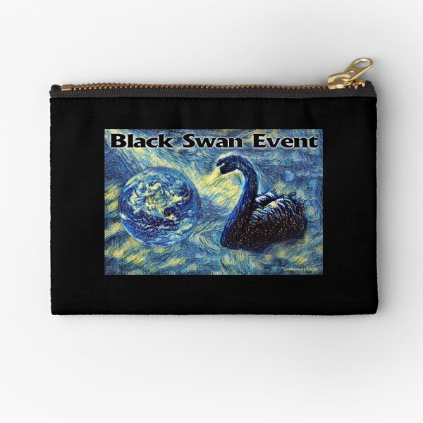 Black Swan Event Zipper Pouch