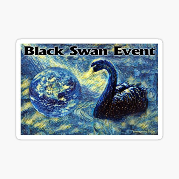 Black Swan Event Glossy Sticker