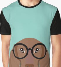 Remy - Fashion Glasses Doxie Dashcund Hipster Dog Graphic T-Shirt