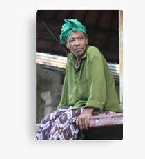 Balinese man, Ubud Canvas Print