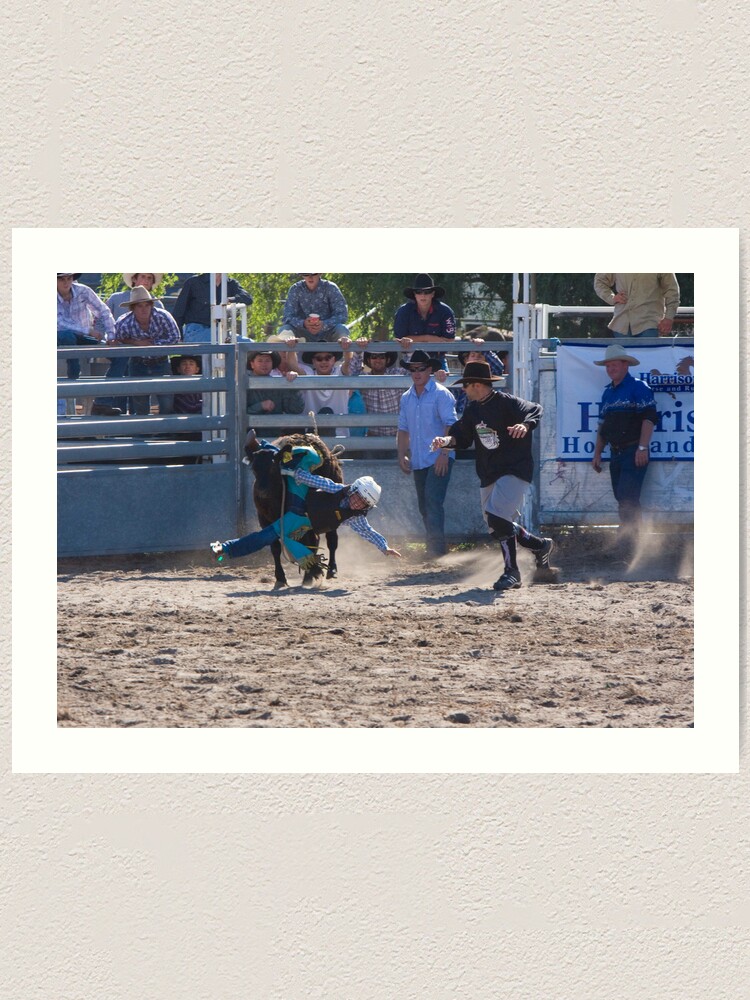 Alternate view of Moruya Rodeo New Years Day 2012 Art Print