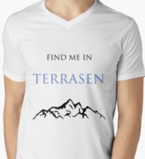 Find Me In... TERRASEN Men's V-Neck T-Shirt