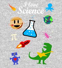 I Love Science Kids Pullover Hoodie