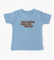 'one teething ring...' Baby Tee