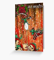 Elf erwartet - Parodie-Weihnachtskarte Grußkarte