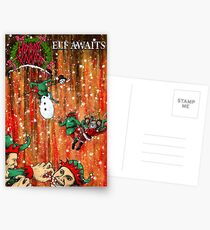 Elf Awaits - Parody Christmas Card Postcards