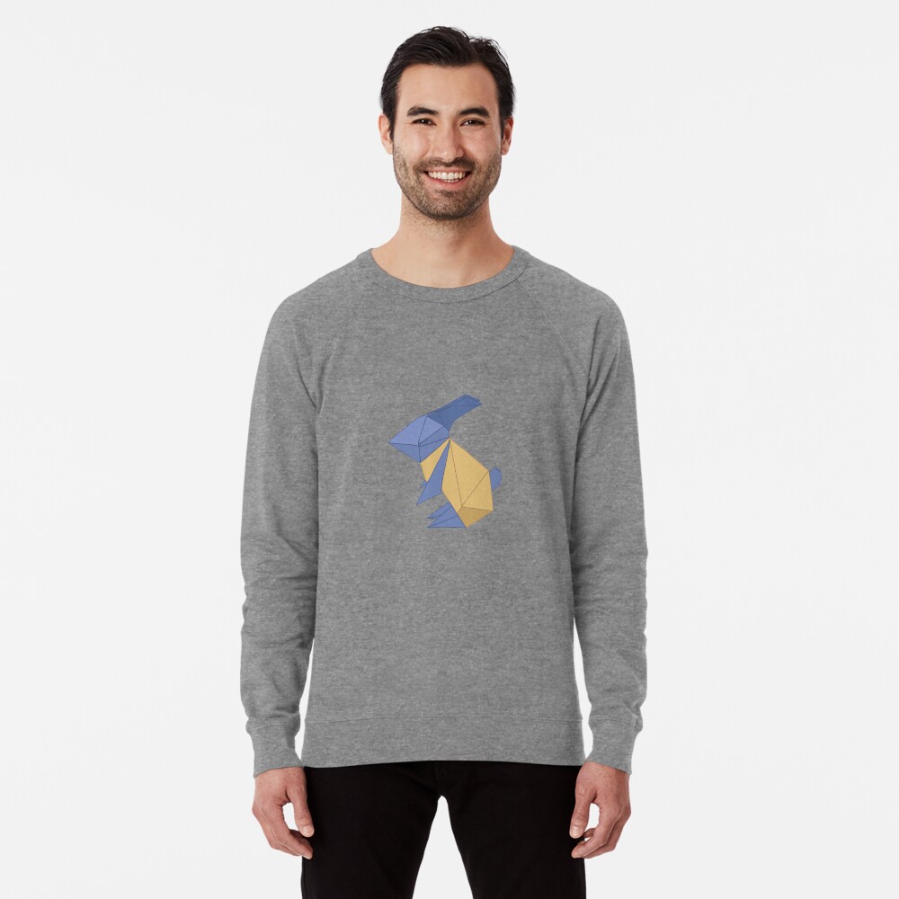 To The Moon Origami Rabbit Lightweight Sweatshirt