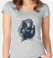Chimpanzee Women's Fitted Scoop T-Shirt