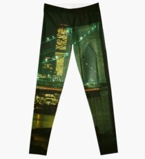 Legging Brooklyn Bridge at Night Photograph