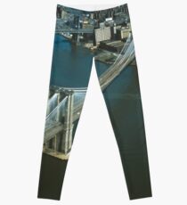 Legging Brooklyn Bridge Aerial Photograph