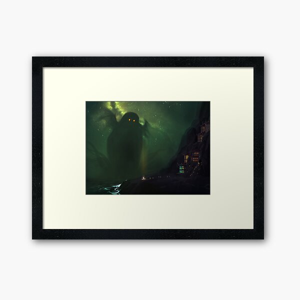 The Nearest Shore to R'lyeh Framed Art Print