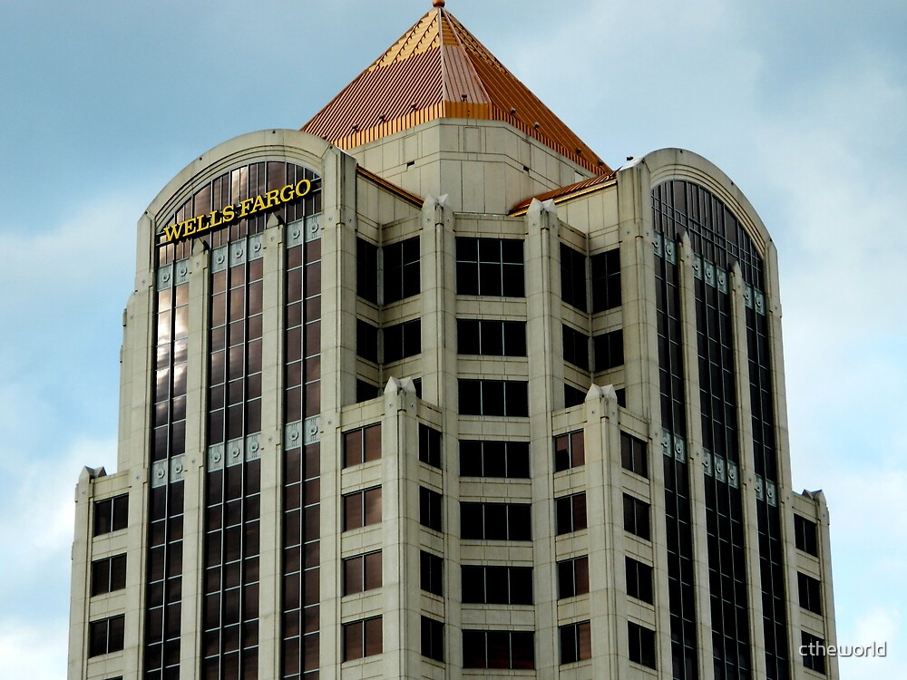 "Wells Fargo Building - Roanoke, VA ^" by ctheworld | Redbubble