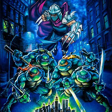 Teenage Mutant Ninja Turtles Men's Graffiti TMNT Design Graphic T-Shirt, XL  