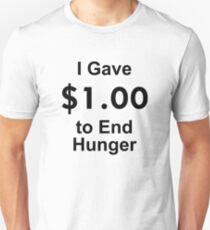 I Gave $1 To End Hunger – Randy Marsh, One Dollar, South Park Unisex T-Shirt