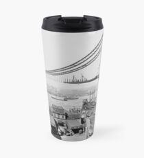 Taza de viaje Construction of The Manhattan Bridge (1909)