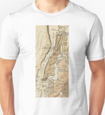 Camiseta ajustada Vintage Manhattan Map (1781)