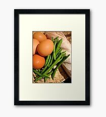 Country Basket Framed Print