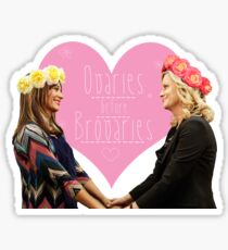 Ovaries Before Brovaries Sticker