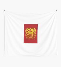 Chinese Year of The Horse Papercut Design Wall Tapestry